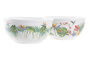 DKD Home Decor Bol de Dolomita Tropic Garden Multicolor Set de 6