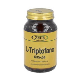 ZEUS L-Triptofano-Ze 60Cap. Complemento alimenticio de L-Triptófano para la regulación del sueño y la síntesis de serotonina.
