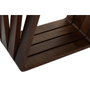 DKD Home Decor Consola REBECA en Nogal y Cristal