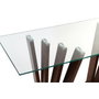DKD Home Decor Consola REBECA en Nogal y Cristal