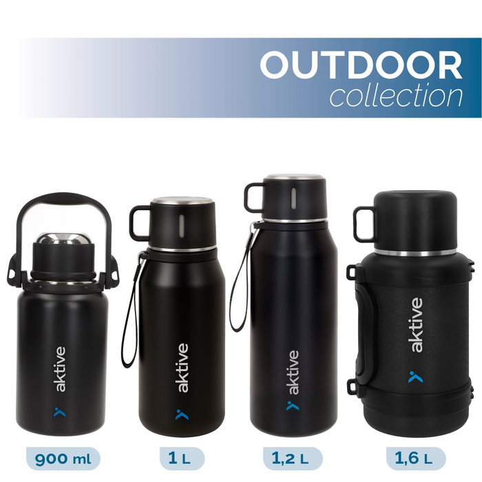 AKTIVE Termo de Camping de Acero Inoxidable