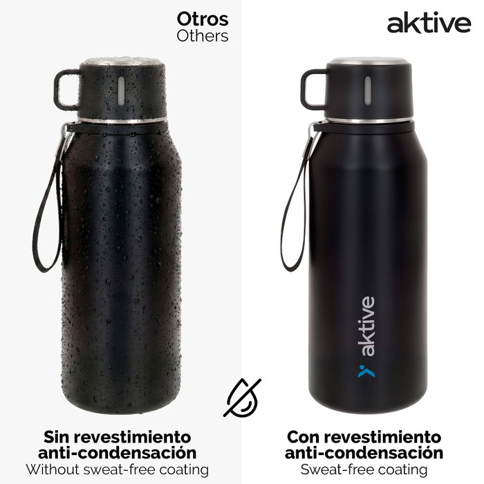 AKTIVE Termo de Camping de Acero Inoxidable