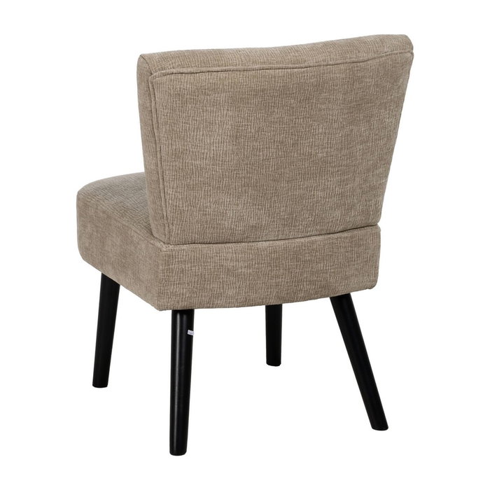 Ixia Sillón Beige de Tejido y Madera