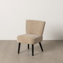 Ixia Sillón Beige de Tejido y Madera