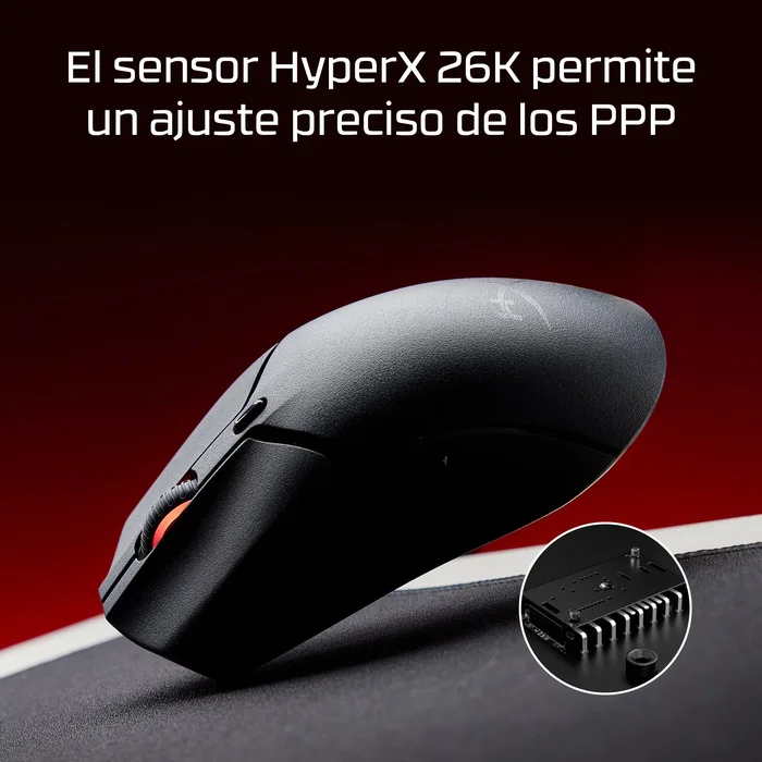 HyperX Pulsefire Haste 2 Mini, Ratón Gaming Inalámbrico Negro