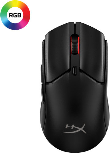 HyperX 7D388AA Ratón Gaming Inalámbrico Pulsefire Haste 2 Mini Ultraligero Compacto Negro