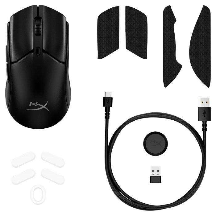 HyperX Pulsefire Haste 2 Mini, Ratón Gaming Inalámbrico Negro