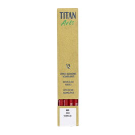 Titan Arts Lapicera acuarela rojo