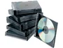 Q-connect Caja CD Slim con Interior Negro Pack 25 Unidades para Almacenamiento CD/DVD