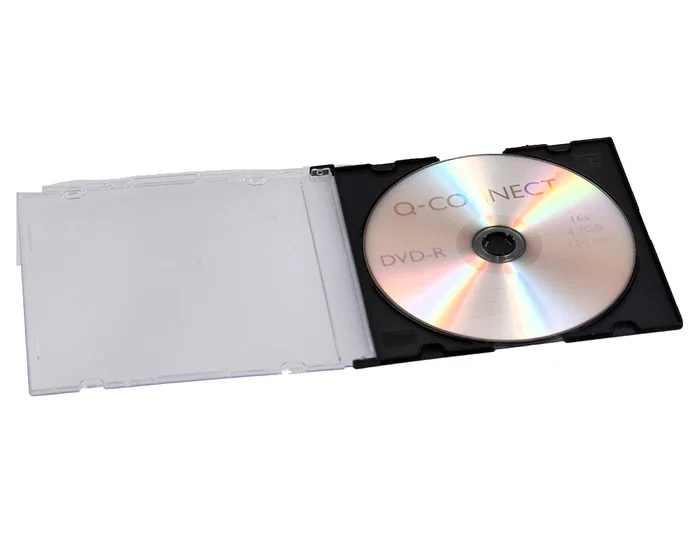 Q-connect Caja CD Slim con Interior Negro Pack 25 Unidades para Almacenamiento CD/DVD