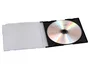 Q-connect Caja CD Slim con Interior Negro Pack 25 Unidades para Almacenamiento CD/DVD