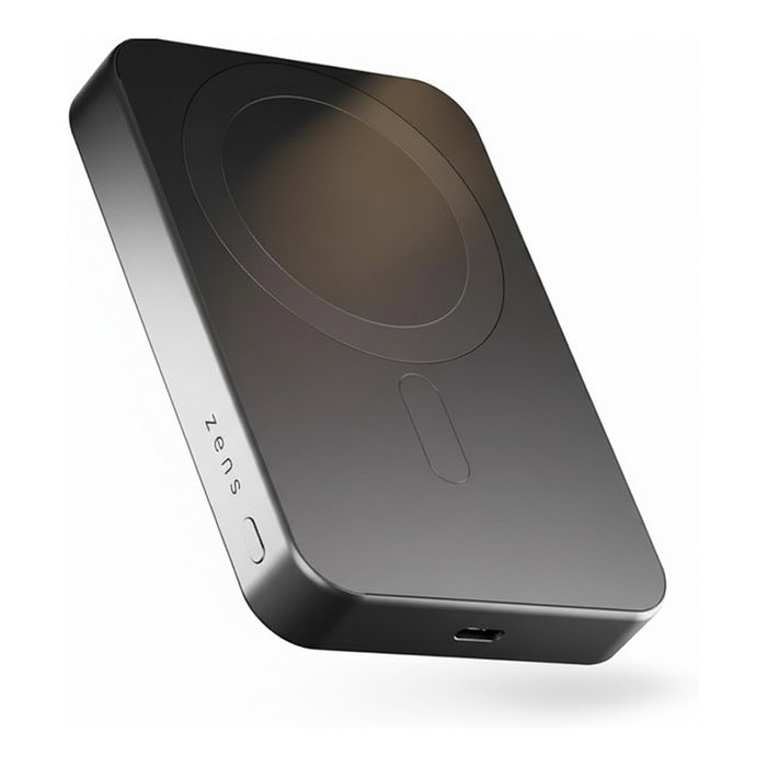 ZENS Pro 1 Slim Powerbank 10000 mAh - Batería Portátil Carga Inalámbrica Qi2/MagSafe 15W - Negro