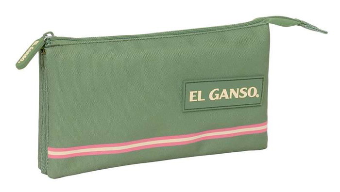 Portatodo Triple El Ganso Verde 22 x 12 x 3 cm
