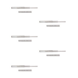 Emuca Lote de 5 juegos de guías para cajones, de bolas, altura 45mm, profundidad 350mm, extracción total, Cincado