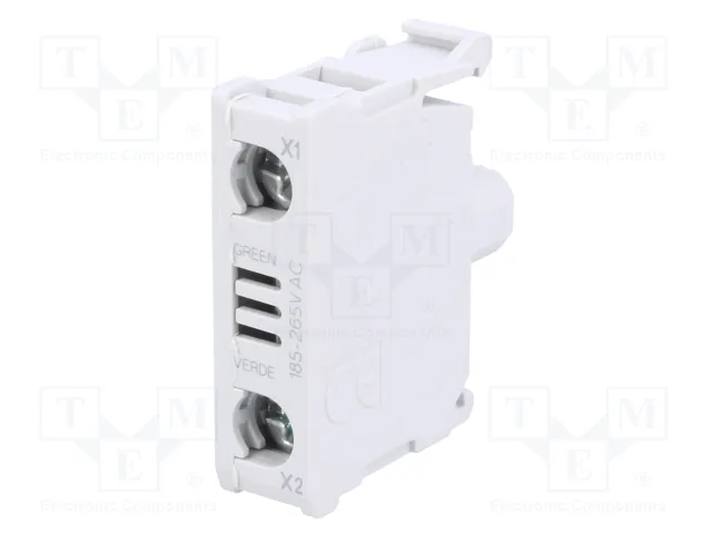 LOVATO ELECTRIC Elemento iluminador Platinum 22mm LED verde