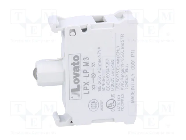 LOVATO ELECTRIC Elemento iluminador Platinum 22mm LED verde