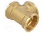 GEBO Conector en T Hembra-Hembra-Hembra BR G 1 1/2 pulg.