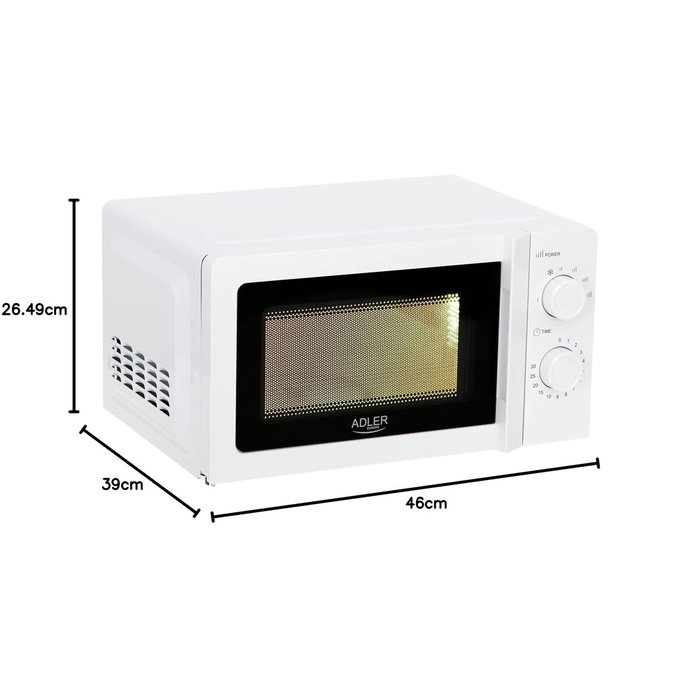 Adler ad 6205 Microondas de 700 W, 20 l, Blanco Adler ad 6205 Microondas de 700 W, 20 l, Blanco