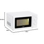 Adler ad 6205 Microondas de 700 W, 20 l, Blanco