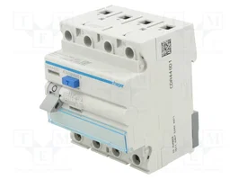 Hager CDA440D Interruptor diferencial 4 polos 40A 30mA Tipo A