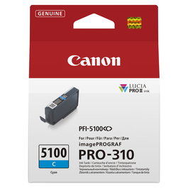 Tinta canon cian pfi-5100c 6953c001 14ml