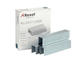 Rexel Grapas 23/17 Acero Caja 1000 Unidades