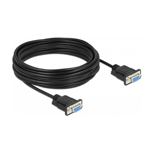 DeLOCK Cable Serie RS-232 D-Sub 9 Hembra a Hembra Módem Nulo 10 m