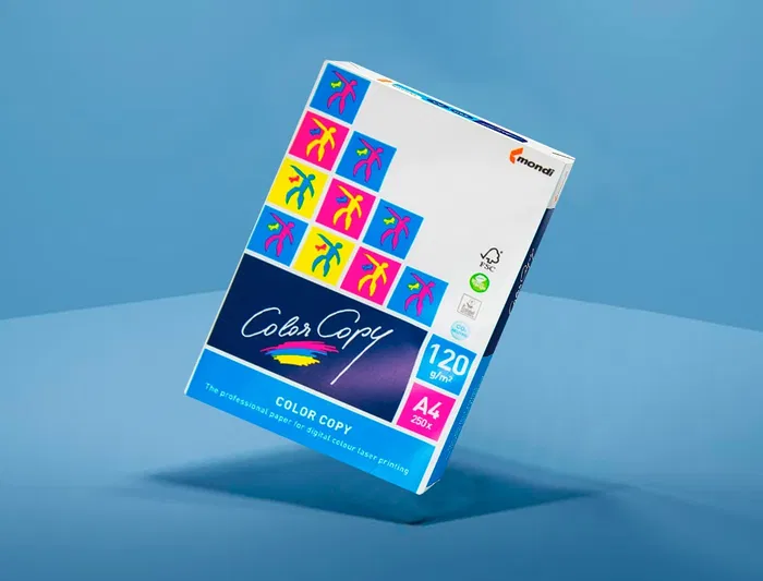 Color copy Papel Fotocopiadora Multifuncion Din A4 120 Gramos Paquete 250 Hojas Blanco