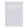 Edm Rejilla Ventilación Rectangular Empotrable con Mosquitera ABS Blanco 137x207mm