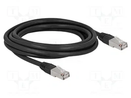 DeLOCK Cable Ethernet Cat.6A S/FTP PE Exterior 3m Negro