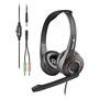 NGS Auriculares MSX 10 Pro Diadema para Gaming Alámbrico con Micrófono Flexible, Negro, Jack 3.5 mm, Compatibles con PC, Xbox y PlayStation
