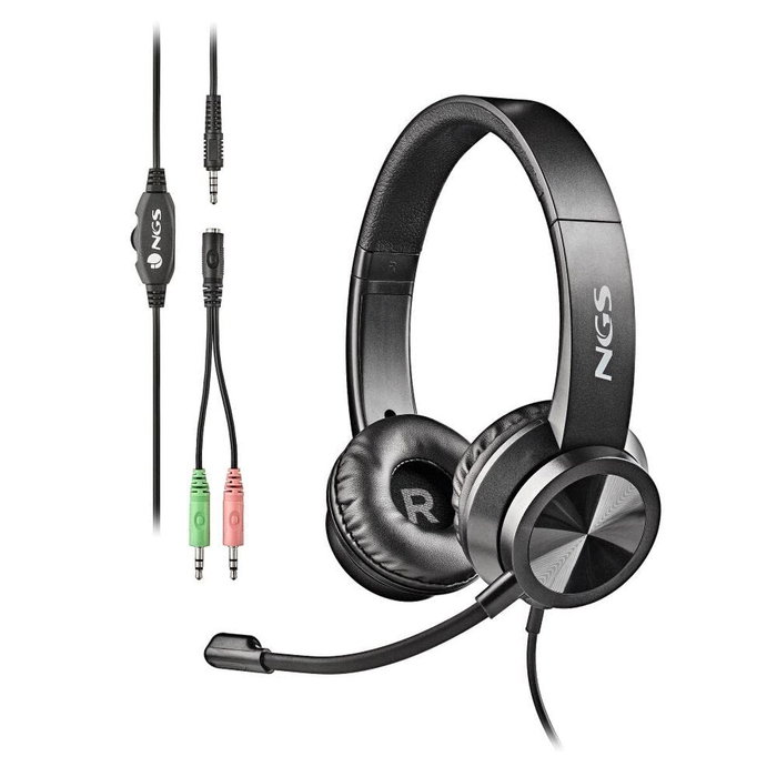 NGS MSX 10 Pro Auriculares Supraurales con Micrófono Negro