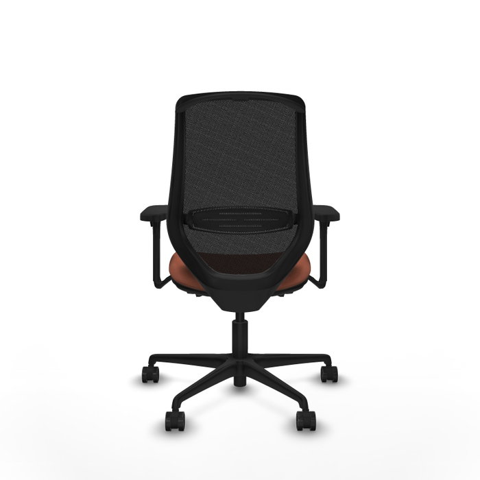 PIQUERAS Y CRESPO Silla de oficina Mardos con mecanismo Sincro/Traslack, Marrón y Negro