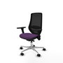 PIQUERAS Y CRESPO Silla de oficina Mardos con mecanismo Sincro/Traslack, Morado y Negro