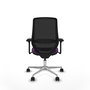 PIQUERAS Y CRESPO Silla de oficina Mardos con mecanismo Sincro/Traslack, Morado y Negro
