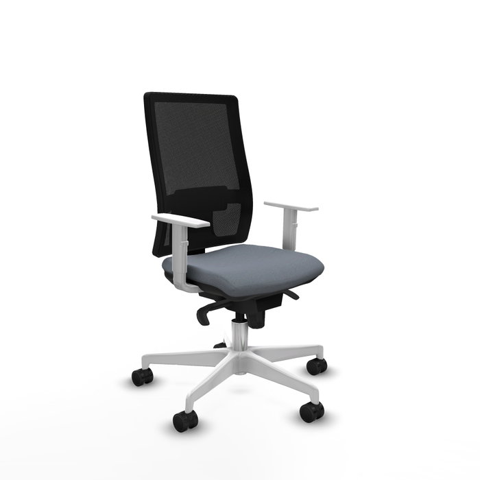 PIQUERAS Y CRESPO Silla de oficina Horna con mecanismo Sincro, Gris y Negro PIQUERAS Y CRESPO Silla de oficina Horna con mecanismo Sincro, Gris y Negro