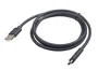 Gembird Cable USB 2.0 A a USB Tipo C de 1.80 m Negro - CCP-USB2-AMCM-6 - Velocidad 480 Mbps, Carga 3A/36W, Contactos Chapados en Oro