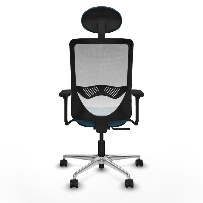 PIQUERAS Y CRESPO Silla de oficina Zulema con Mecanismo Sincro, Verde petróleo y Blanco PIQUERAS Y CRESPO Silla de oficina Zulema con Mecanismo Sincro, Verde petróleo y Blanco