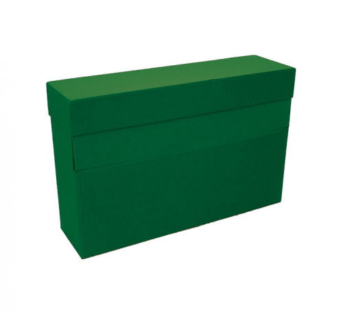 Mariola Caja de Transferencia A4 Cartón Forrado Geltex Verde