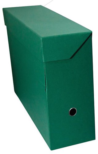 Mariola Caja de Transferencia A4 Cartón Forrado Geltex Verde