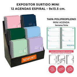 Senfort Agenda Anual 2027 Mini Espiral Surtido