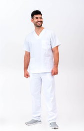 EUROSAVOY Conjunto Pijama BIBB Blanco Talla XXL