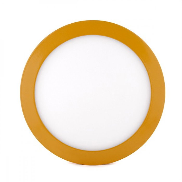 Plafón LED Circular Amarillo 18W 1800Lm 2700K Blanco Cálido