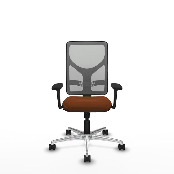 PIQUERAS Y CRESPO Silla de oficina Motilla con mecanismo Sincro, Marrón y Gris PIQUERAS Y CRESPO Silla de oficina Motilla con mecanismo Sincro, Marrón y Gris