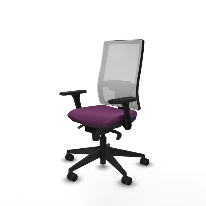 PIQUERAS Y CRESPO Silla de oficina Horna Morado y Blanco