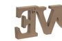 DKD Home Decor Decoración MDF Aceite de Oliva Verde y Natural 30x2x10