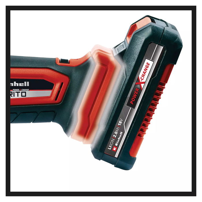 Einhell VARRITO Herramienta Multifunción a Batería, Desbastado, Lijado, Velocidad Ajustable, 20000 OPM, Ión de Litio