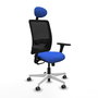 PIQUERAS Y CRESPO Silla de oficina Zulema con Mecanismo Sincro Azul y Negro