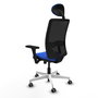 PIQUERAS Y CRESPO Silla de oficina Zulema con Mecanismo Sincro Azul y Negro