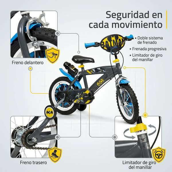Toimsa Bicicleta Batman 14" (4-6 años)